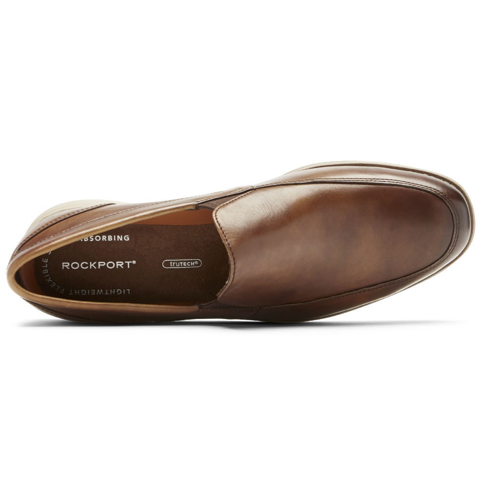 Rockport Singapore Mens Loafers - Garett Venetian Brown - VG3814650